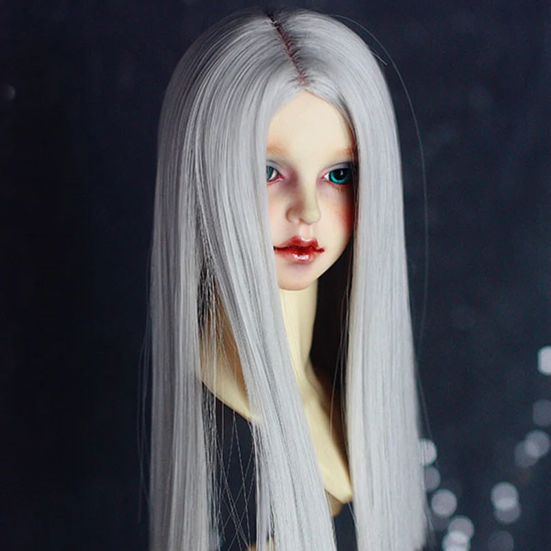 1/3 1/4 1/6 1/8 Bjd SD высокотемпературный серый парик из проволоки BJD для куклы | Игрушки и