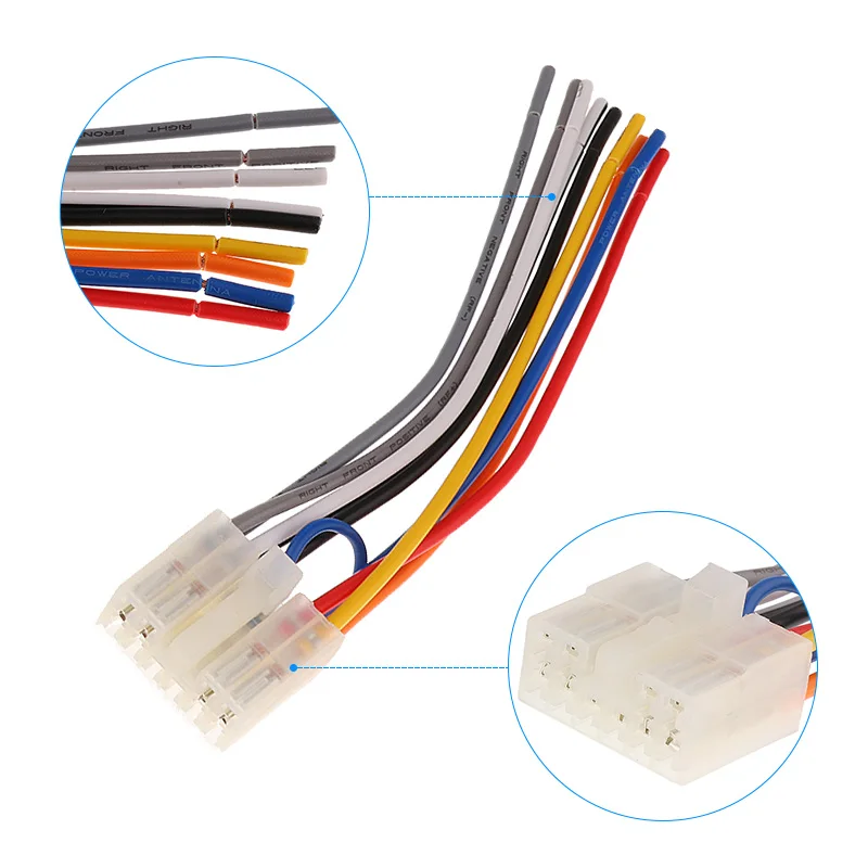 1 комплект 10 Pin+ 6 Pin автомобильный стерео радио/CD/DVD плеер ISO жгут проводов разъем для автомобиля Toyota Стерео 6," автомобильные аксессуары