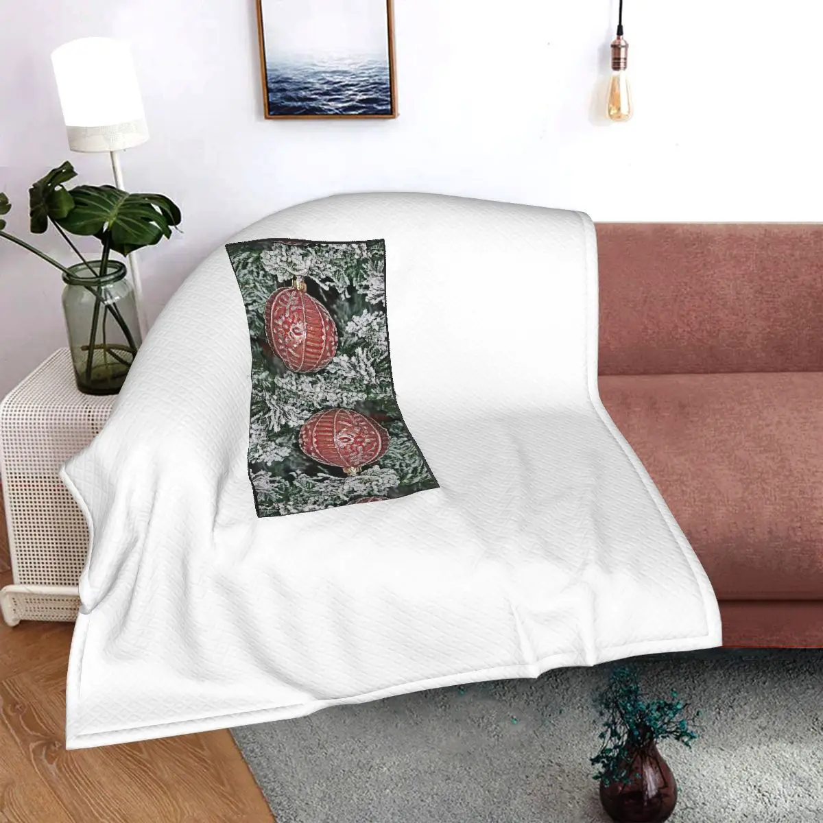 

Jhk-1623979690609 Printed car pillow blanket, bolster blanket, sofa blanket