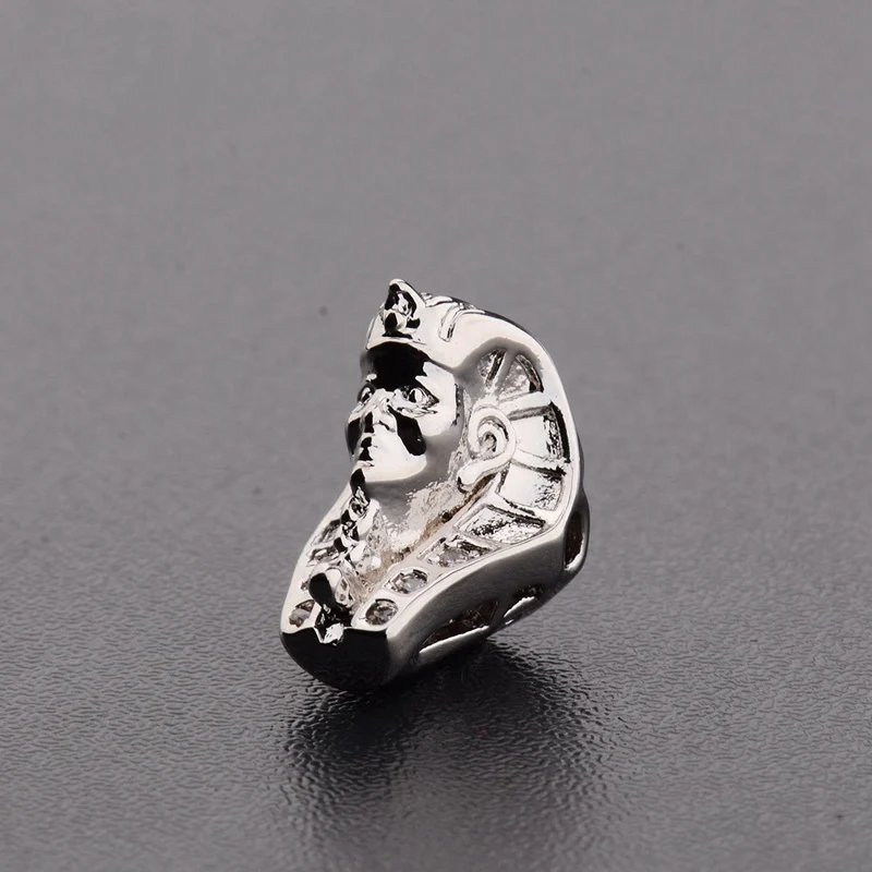 1 шт. белый циркон египетский фараон Разъем Шарм распорка бусины DIY мужские