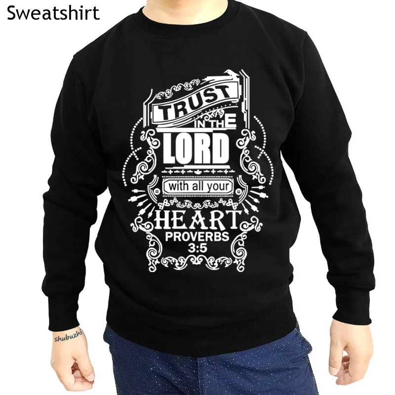 

drop shipping Trust in The Lord Christian shubuzhi men o-neck sweatshirt autumn fashion brand hoodies casual long sleeve hoody