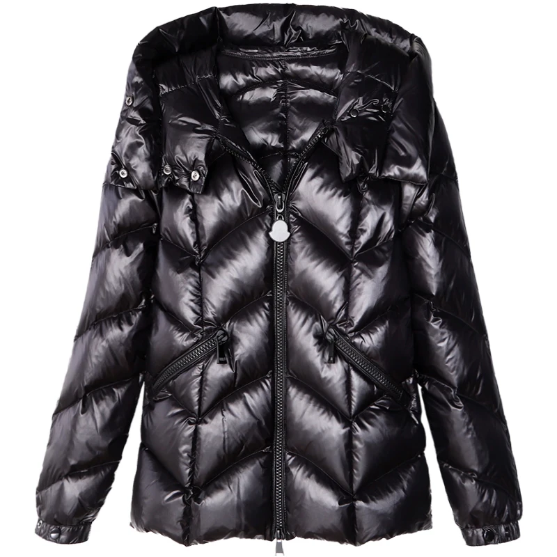 Ультра-светильник зимняя куртка для женщин 20% белое пальто на утином пуху Женская