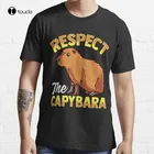 Хлопковая футболка с уважением, капибара