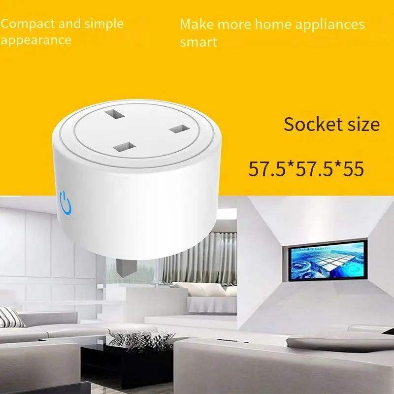Смарт-розетка Tuya Smart Life с поддержкой Wi-Fi и голосовым управлением | Электроника