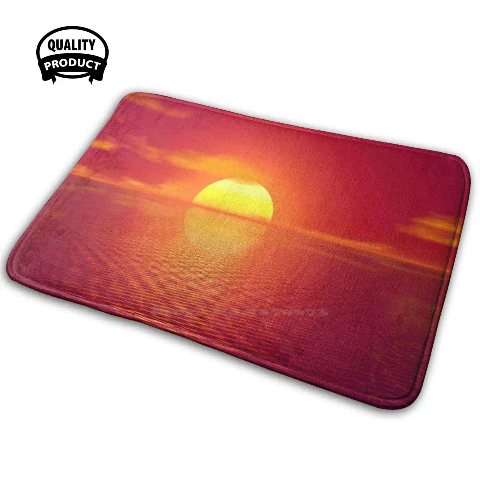 3D товары для дома с закатом в раю коврик подушка закат природа пейзаж восход и