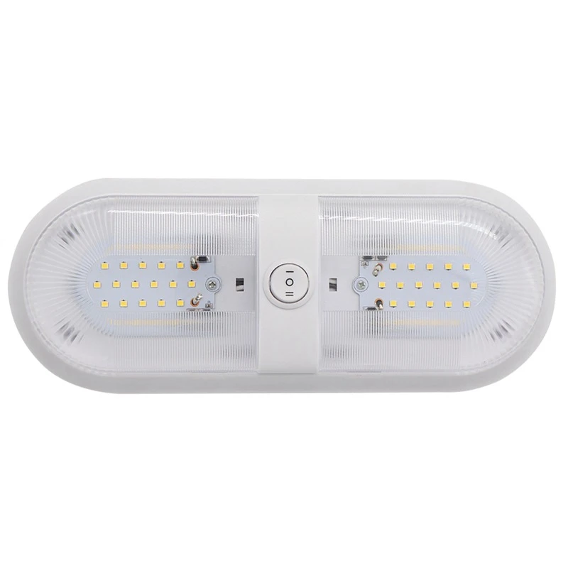 

RV Lights Interior with Switch,LED Ceiling Double e Light for Car/RV/Trailer/Camper/Boat DC12V Natural White