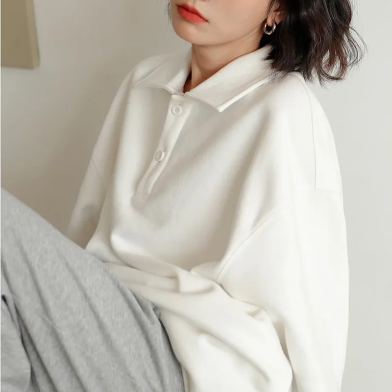 Женская толстовка с отложным воротником в стиле Харадзюку | одежда