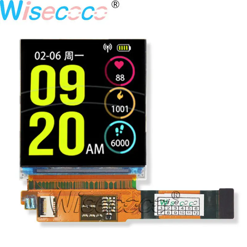 Wisecoco 1 6 &quota-Si TFT ЖК-экран h160qvn1.0 дисплей 320*320 MIPI Ландшафтный Тип прозрачная широкая
