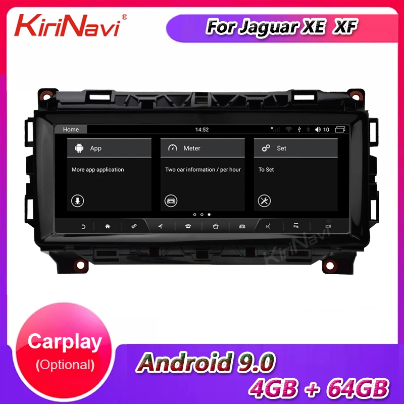 Автомобильный мультимедийный плеер KiriNavi 10 25 дюйма Android 9 0 для Jaguar XE XF XFL
