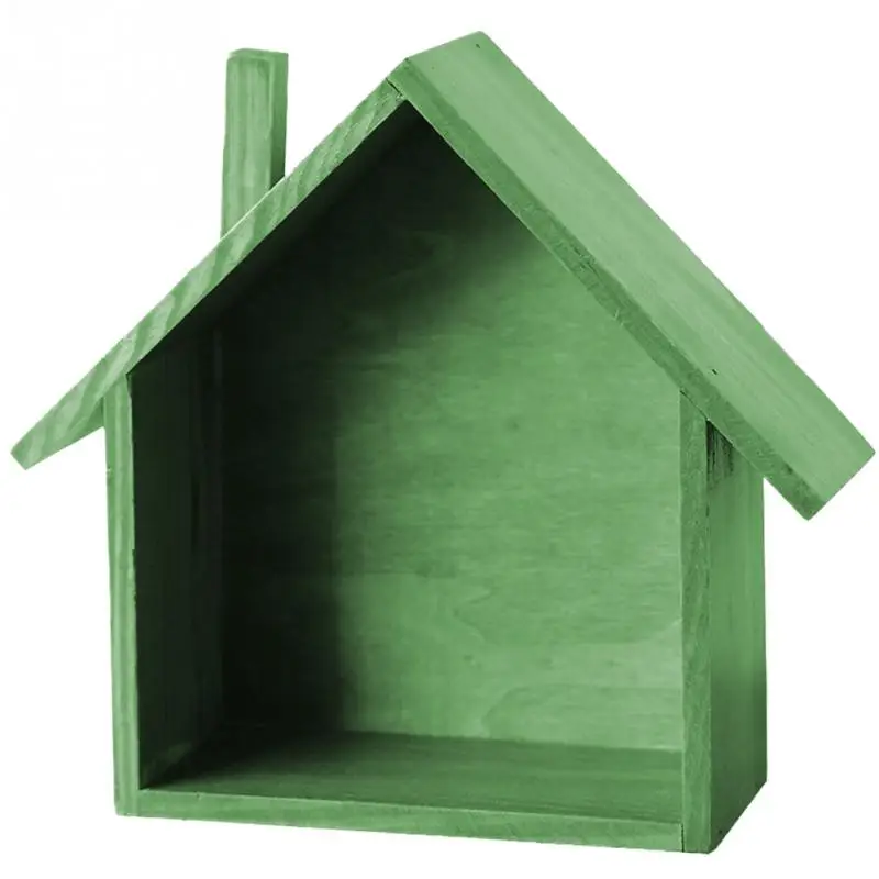 Деревянный настенный декоративный держатель для гостиной украшение в форме дома