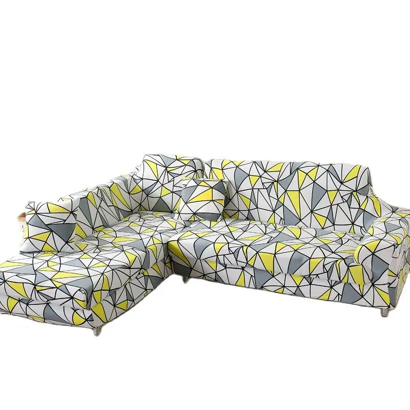 

Geometric printed Slipcover Stretch Four Season Sofa Covers Furniture Protector Polyester Loveseat Couch Cover l 1/2/3/4-seater