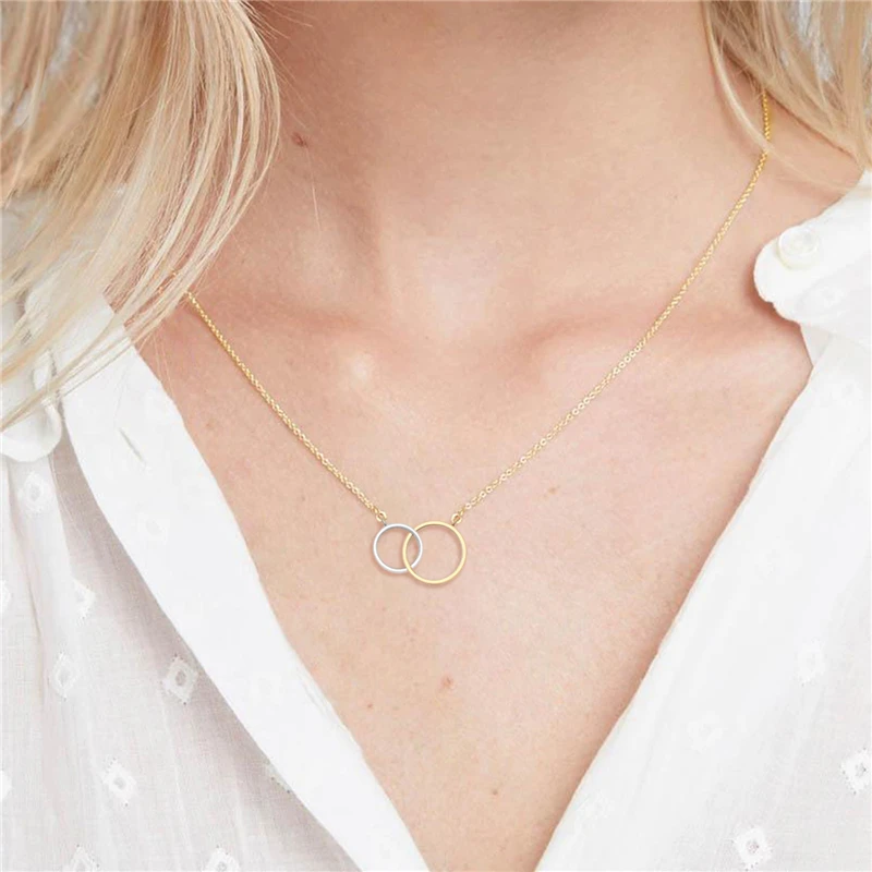 Lancharmed 925 пробы Серебряное переплетенное круглое ожерелье 14 к желтое золото