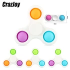 Пузырьковая игрушка-антистресс с эффектом пузырьков, сенсорный простой Спиннер для снятия стресса, аксессуары для взрослых и детей, подарок для детей