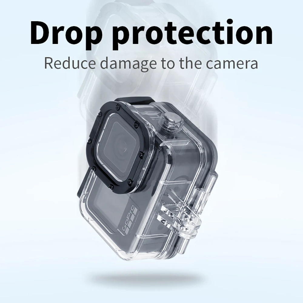

Protective Side Open Housing Case For Gopro 9 Action Camera Accessories Side Open Shell Protective Case Connectable Data Cable