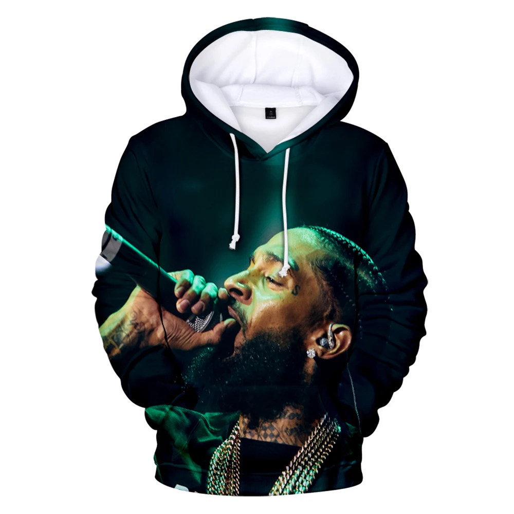 

2021 3d Nipsey Hussle men's and women's spring hoodies plus size streetwear tops pullover sweatshirts