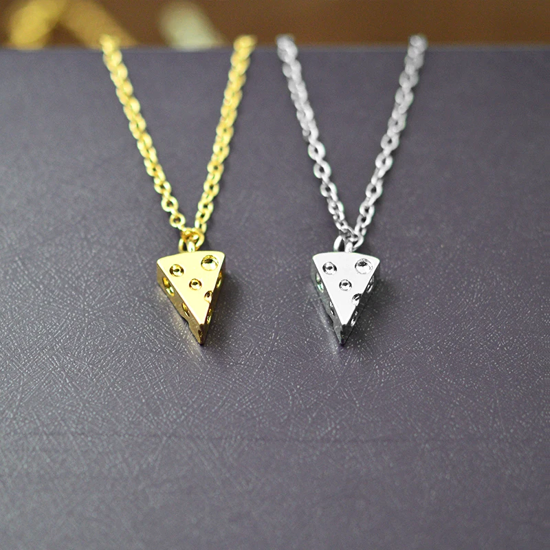 8 шт./компл. 3D маленький золотой тон кулон для пиццы изысканное минималистичное