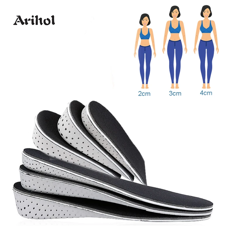 

Memory Foam Height Increase Insole For Men Women Invisible Increased Lifting Inserts Shoe Lifts Elevator Insoles (2 / 3 / 4cm)