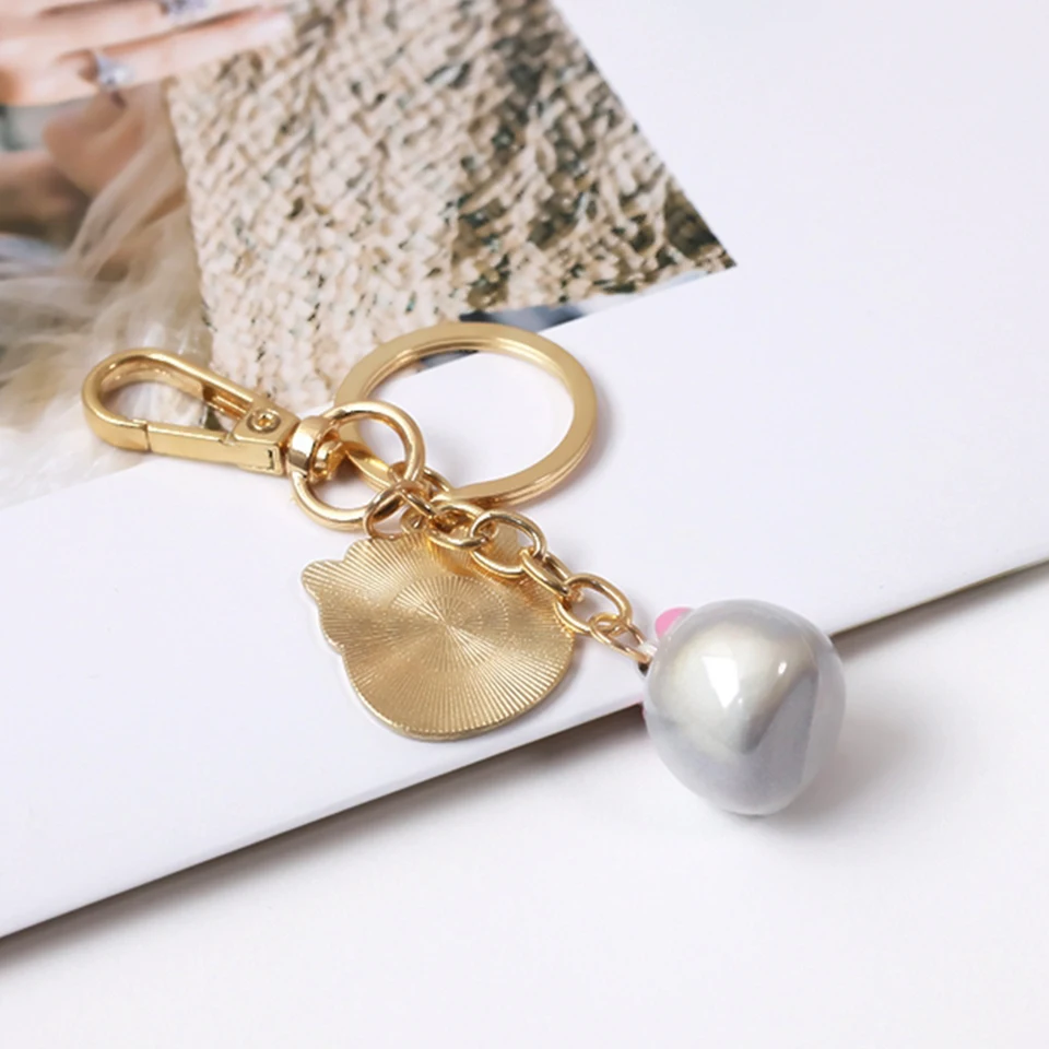 

Cute Japanese Good Lucky Cat KeyChains Lovers' Keyring Car Keys Bag Key Chains Decor Water Sound Bell Pendent Charm Couple Gifts