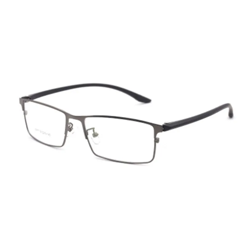 

OEYEYEO новая оправа для очков из металлического сплава со стальной пластиной TR90 очки для мужчин Деловая полная оправа для очков при близорукости 8077