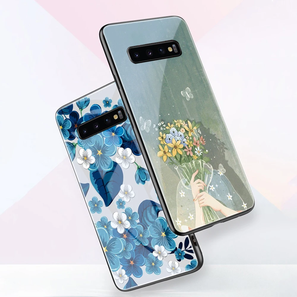 

Flowers Daisy Case For Samsung S21 S10 S9 S8 S10e S20 Ultra A51 A71 A50 A21S A20E A70 Note 20 10 9 8 Plus Tempered Glass Fundas