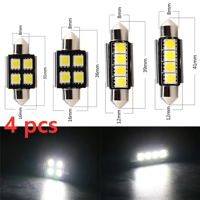 4 шт. Canbus 31 мм 36 5050 Smd светодиода 12 В постоянного тока | Автомобили и мотоциклы