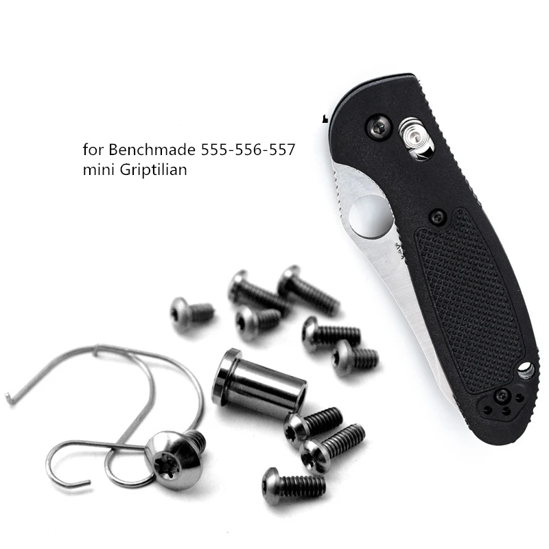 Складной карманный нож титановый сплав шпиндель зажимные болты набор ремонт