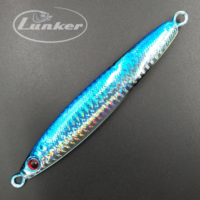Lunker соленой воды медленная Металическая дергающаяся 60 г 80 г 100 крючковый лов рыбацкая лодка бросок с берега моря крокодил свечение