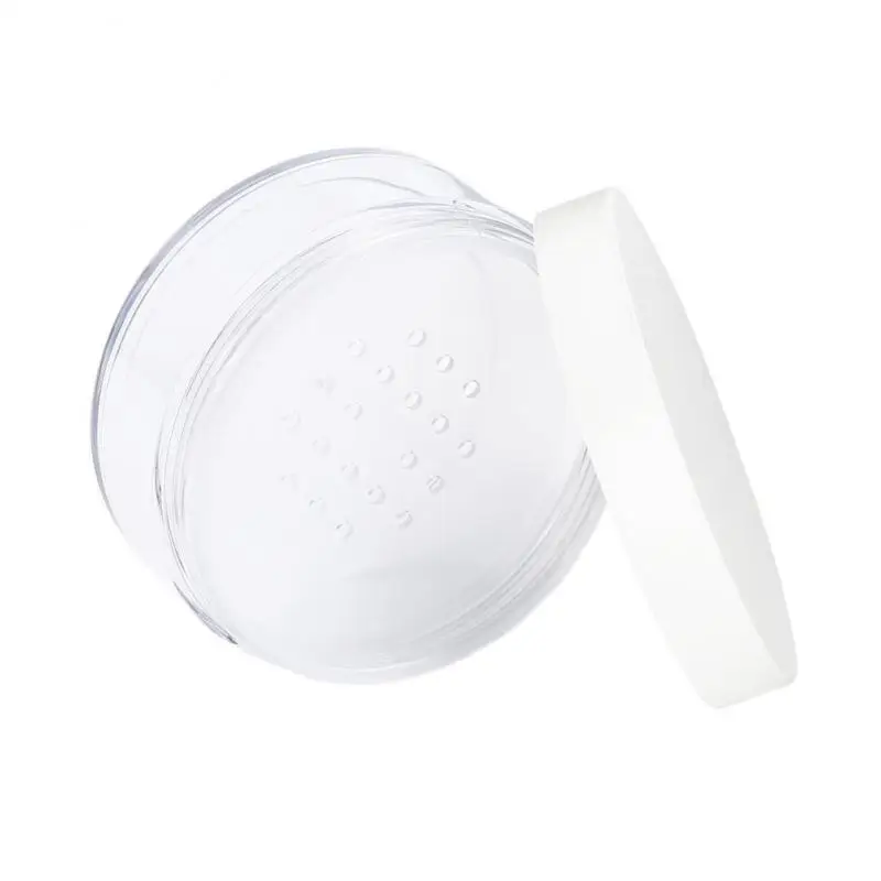 Горячая Распродажа 1 шт. 50 г пластиковый Пустой свободный горшок для пудры с ситом
