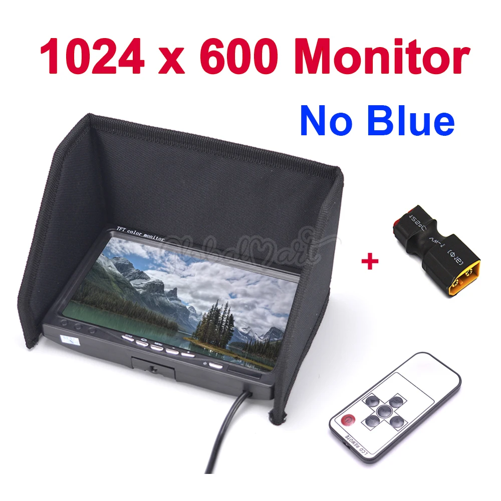 7-дюймовый ЖК-монитор FPV TFT 1024x600 экран монитора без синего дисплей фотография