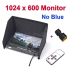 7-дюймовый 7-дюймовый ЖК-монитор FPV TFT 1024x600 экран монитора без синего FPV дисплей фотография солнцезащитный козырек для наземной станции Запчасти RC