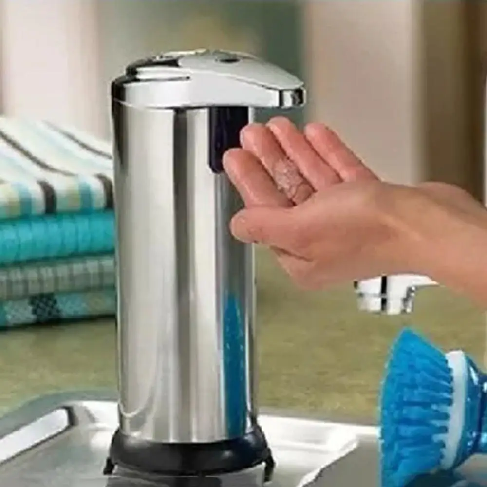 280 мл автоматический сенсор диспенсер для мыла база настенный из нержавеющей