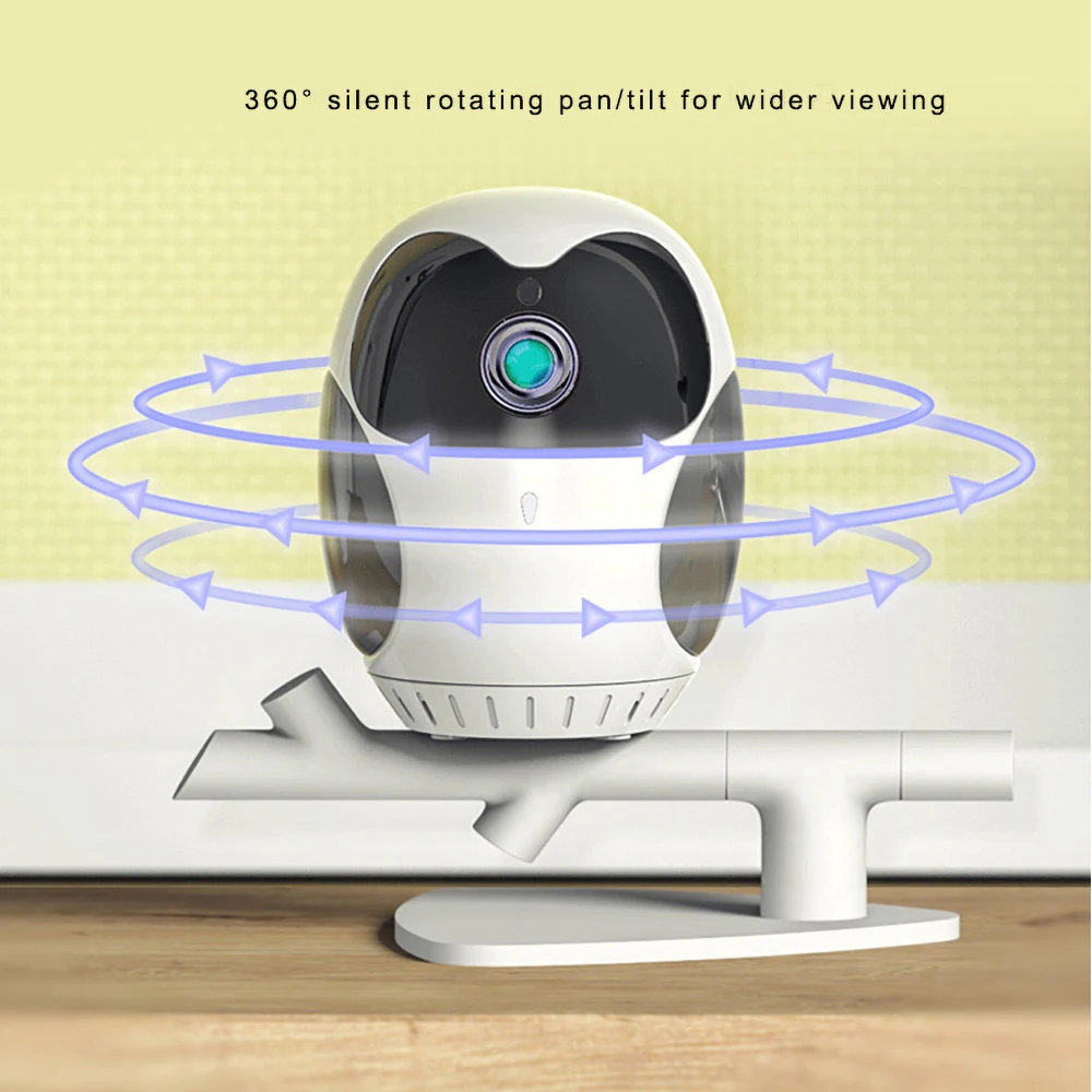 

EG1 Wi-Fi беспроводная камера видеонаблюдения с 4-кратным увеличением, Full HD, 2 МП, 1080p, 360 градусов, беспроводная видеоняня с функцией ночного виде...