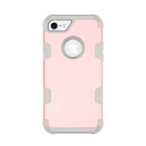 RoseGold Grey Для Apple iPhone 7 4," гибридный противоударный защитный резиновый силиконовый чехол-накладка для iPhone7 - Цвет: RoseGold Grey