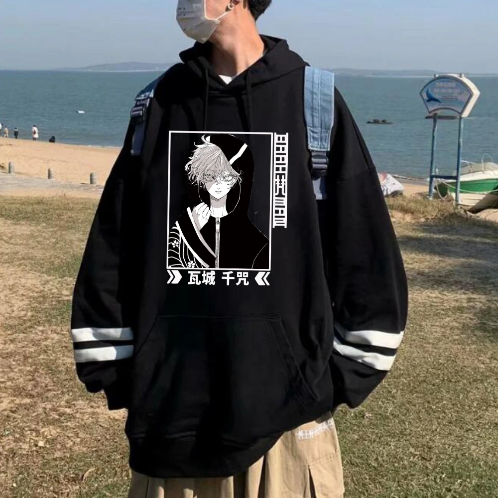 

Tokyo Revengers Japanese Anime Hoodie Pullovers Tops Long Sleeves Loose Winter Streetwear
