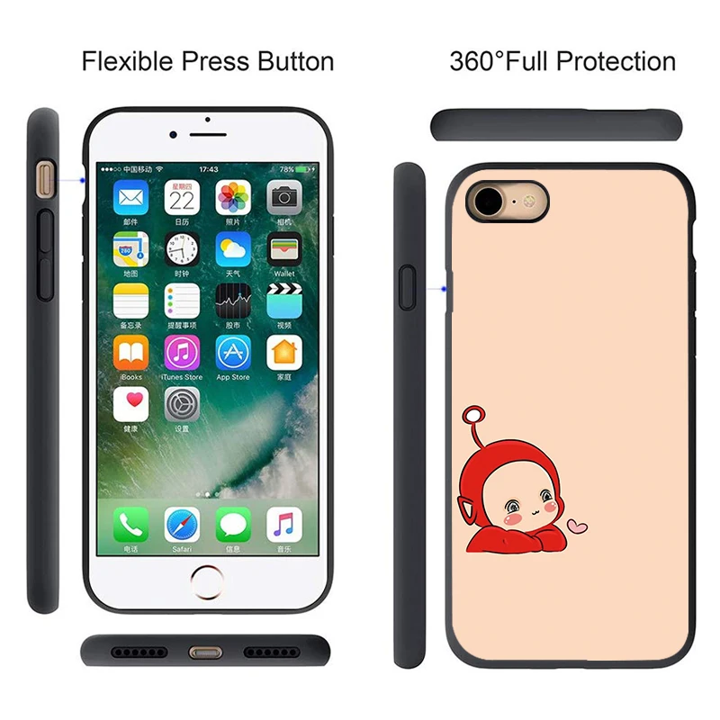 Милый мультяшный чехол для телефона iPhone XR 11 Pro XS Max X 5 5S 7 8 6 S Plus se teletubbies задняя