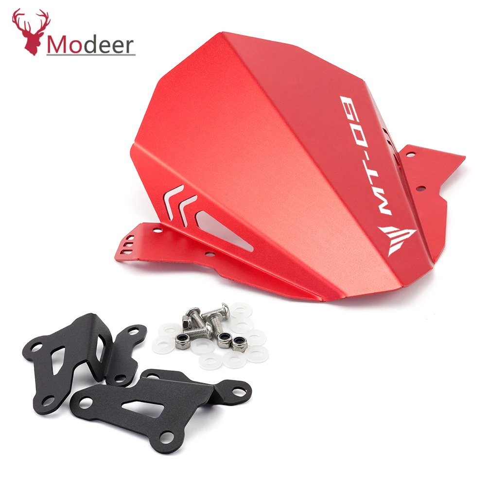 Motorcycle Aluminum Kit Deflector Windshield Windscreen For YAMAHA MT09 MT-09 FZ-09 2017 2018 2019 2020 Motorbike Wind | Автомобили и