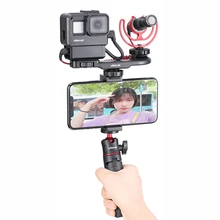 Ulanzi PT-8 PT-9 Gopro смартфон Vlog пластина для sony A6400 A6300 Холодный башмак расширение микрофон светодиодный светильник адаптер