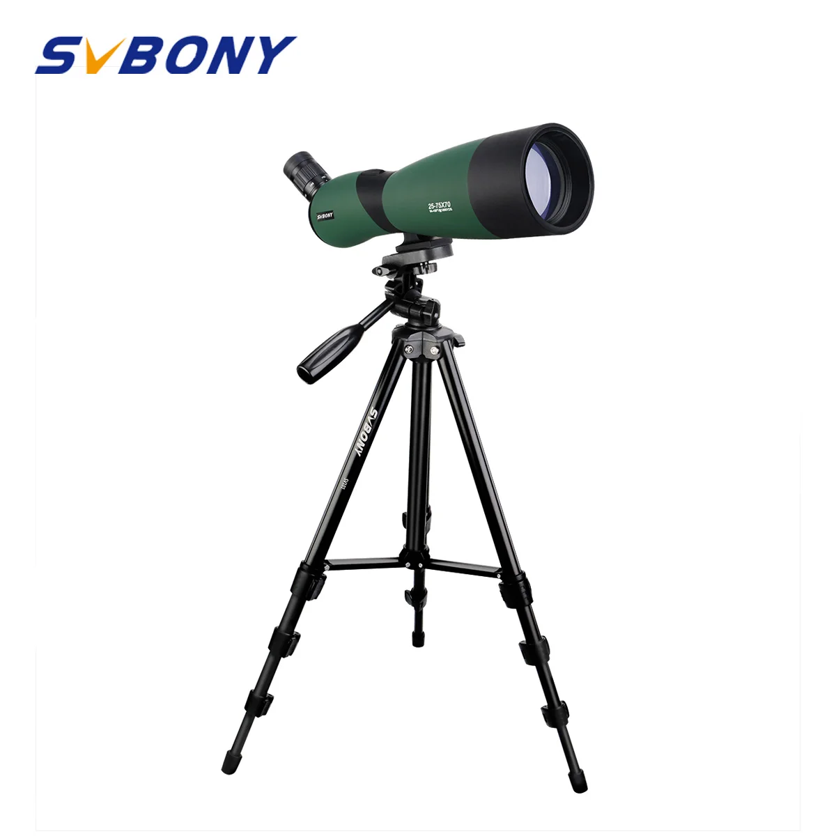 

SVBONY SV403 20-60X60/25-75x70mm Spotting Scope Zoom Telescopes Multi-Coated Optics Monocular Spyglass w/54" Tripod for Hunting