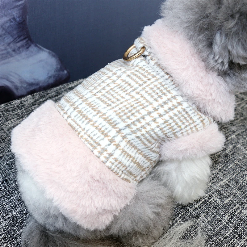 

Autumn and winter thickened warm dog coat pet clothes Bichon VIP Pomeranian Teddy Schnauzer small dog clothes