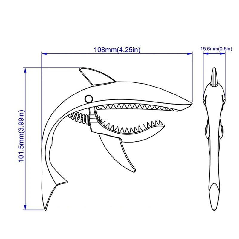 Zinc Alloy Tone Clip for Acoustic Folk Electric Guitar and Ukulele Silver | Спорт и развлечения
