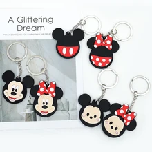 New Silicone Mickey Mouse Airtag Holder Cute Cartoon Minnie Mouse Protective Cover Case For Air Tag Apple Anti Loss Device