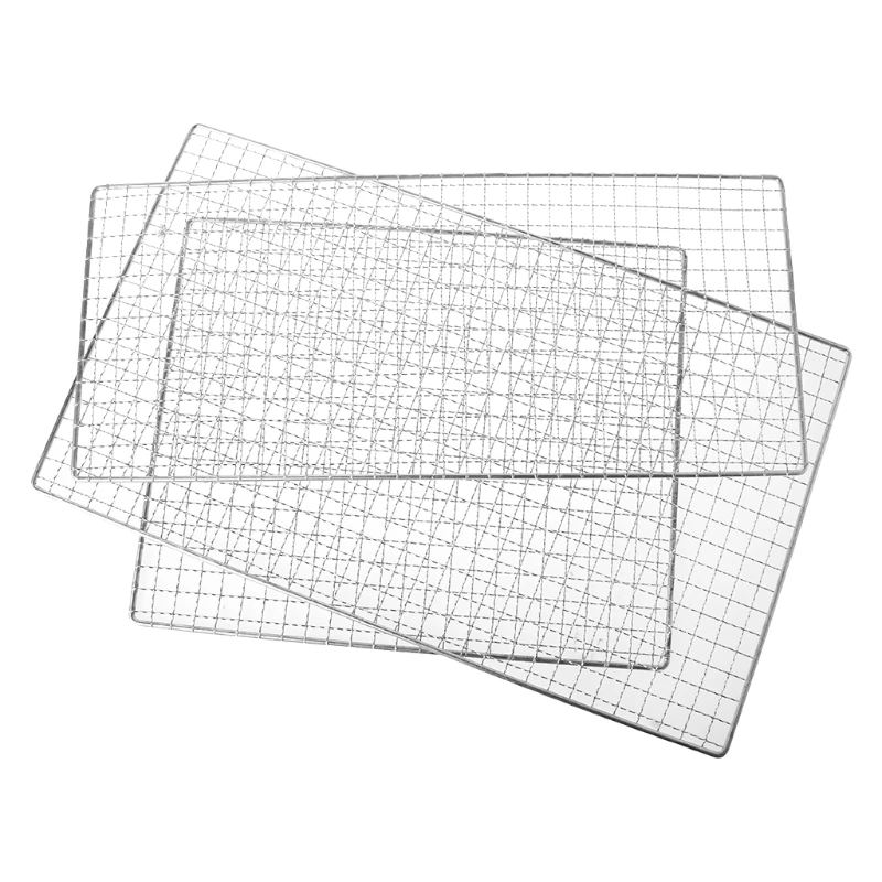 

Stainless Steel BBQ Barbecue Grill Grilling Mesh Wire Net Outdoor Cooking 3 Size
