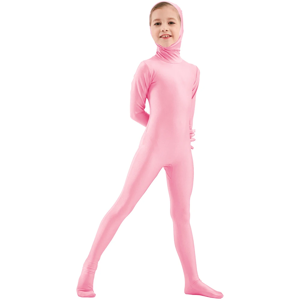 SPEERISE черные костюмы Зентаи с открытым лицом для мальчиков цельные колготки