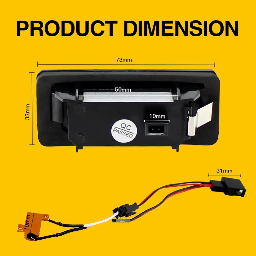 2 светодиодный светильник номерного знака автомобиля для Audi A4 B8 A5 Q5 S5 TT A1 S4 A6 A7