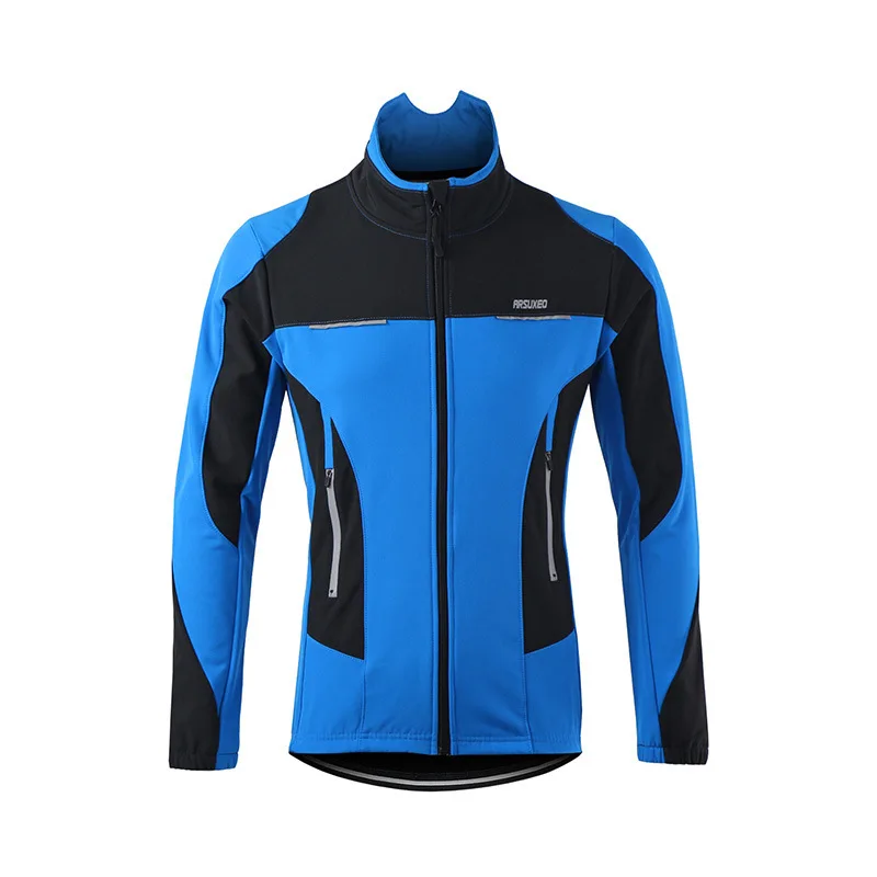 Outedoor Winter Cycling Jacket Long Sleeve Jersey Thermal Fleece Clothing Keep Warm Running Jackets | Спорт и развлечения