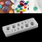 Форма силиконовая для изготовления ювелирных изделий, полушарики, сплюснутые Кабошоны, 1 шт., формы для эпоксидной смолы