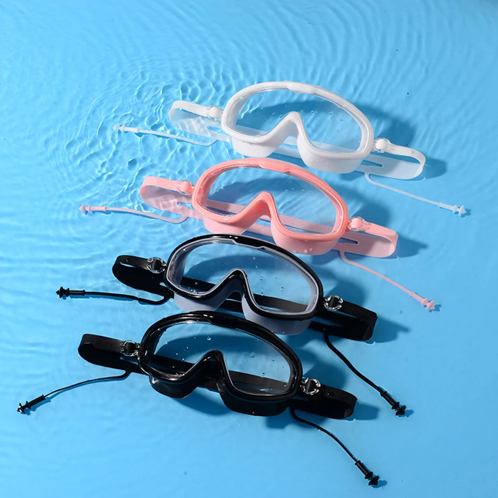 HD Professional Big Frame Swimming Glasses Goggles Waterproof And Anti-Fog Men Women Mask Equipment | Спорт и развлечения