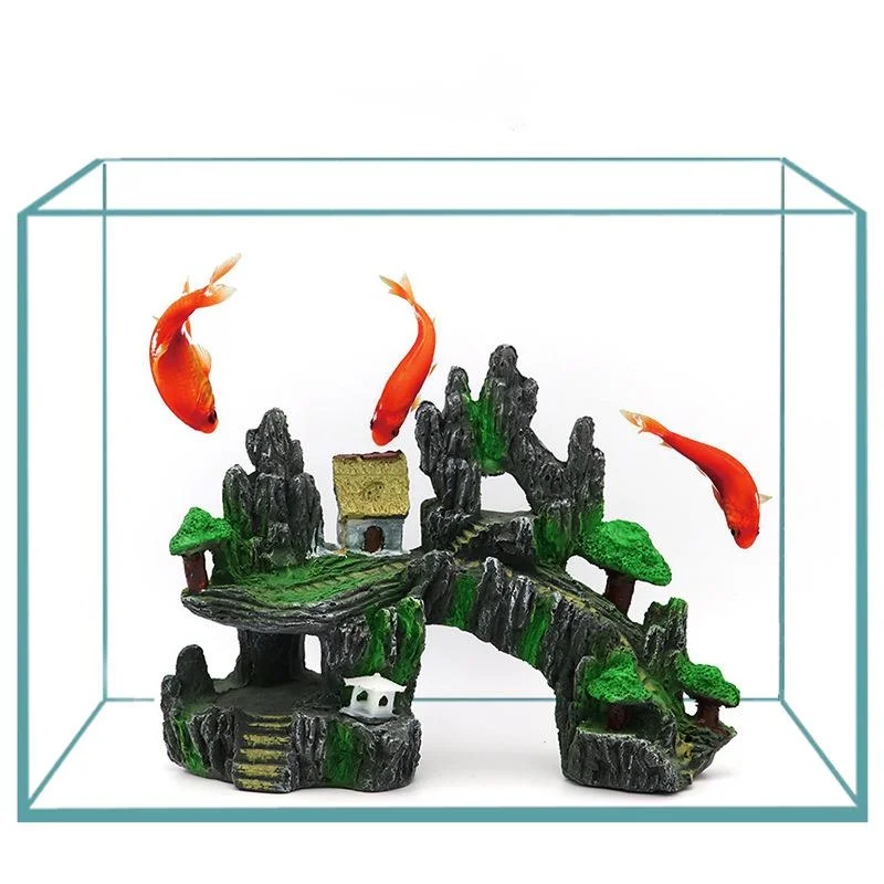 

Новое украшение для аквариума, ландшафтное полимерное украшение для аквариума, рыбы, креветок, углубление, украшение для аквариума, водный ...