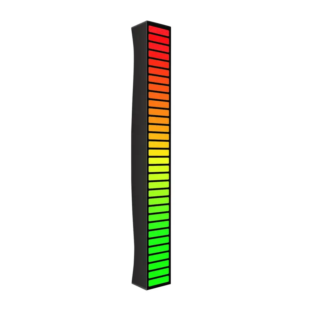 

RGB Voice-Activated Pickup Rhythm Light Rechargeable Sound Control Ambient Light Creative Colorful Music Level Indicator Light