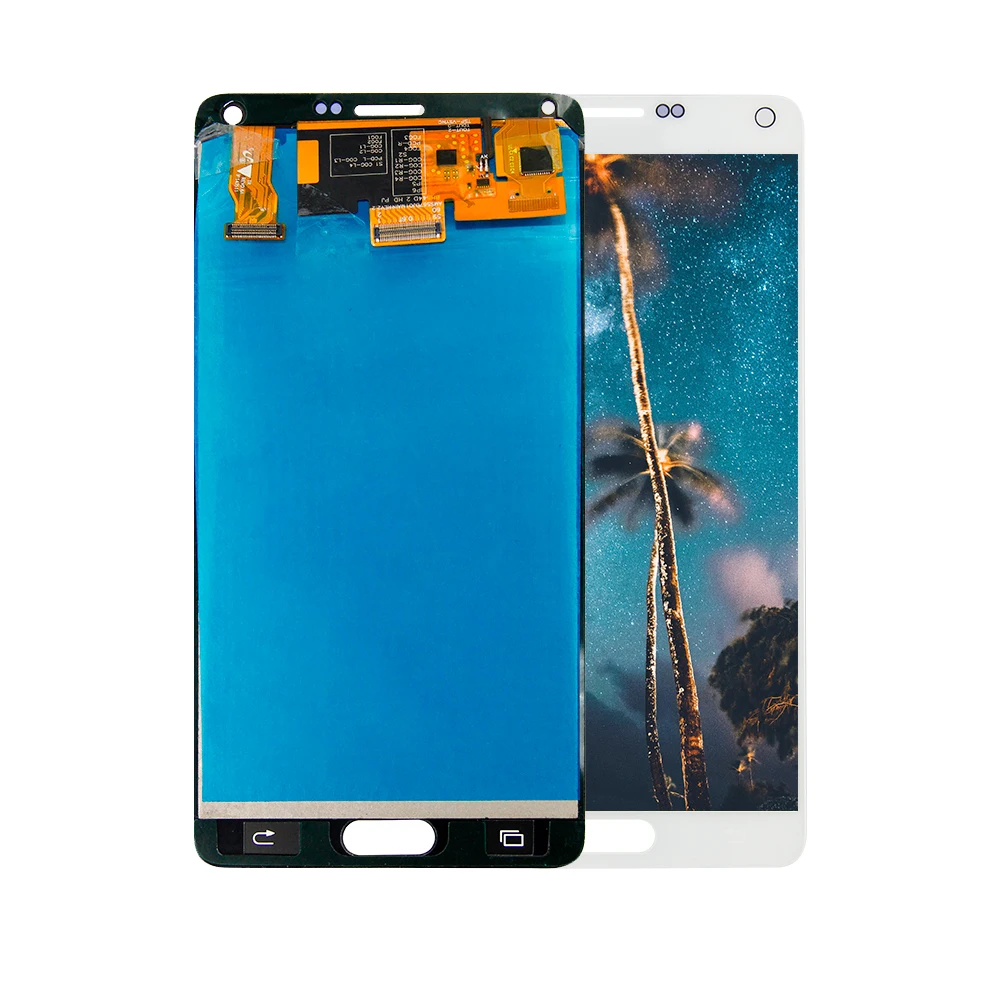 Для Samsung Galaxy Note 4 N910 N910A SM N910V AMOLED дисплей сенсорный экран дигитайзер панель Стекло